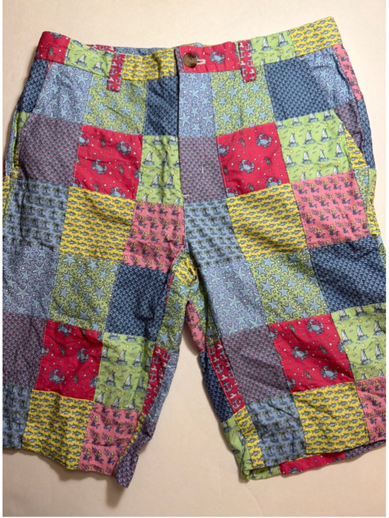 Vineyard Vines Other - Boys Vineyard Vines Shep & Ian Patchwork Beach Sailing Shorts 16 Nautical Sea